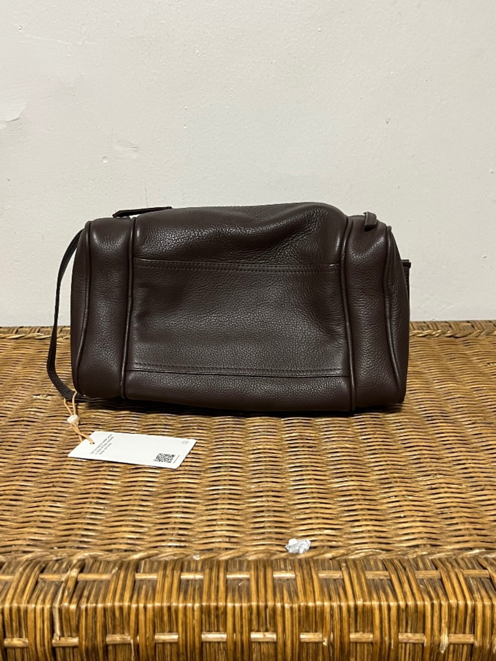 Quince Nappa Leather Toiletry Bag